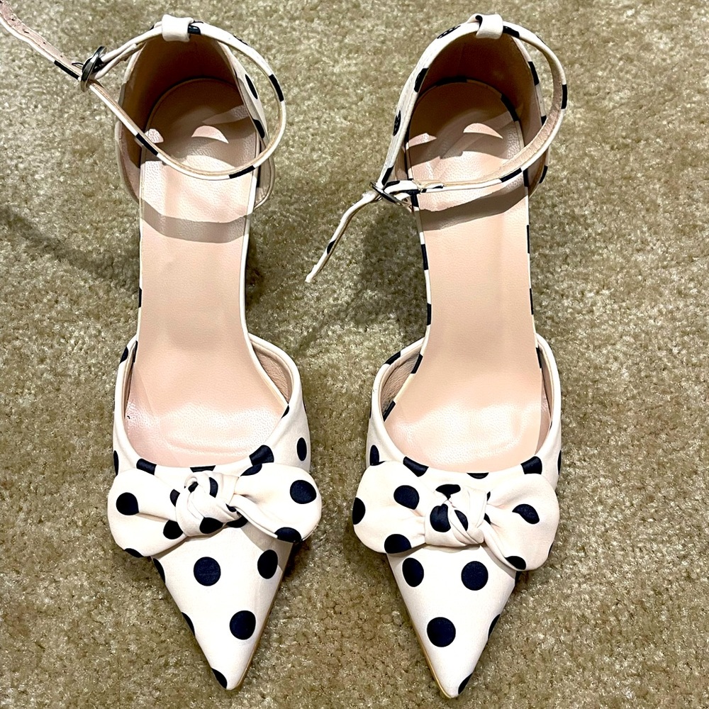 Polka dot heels